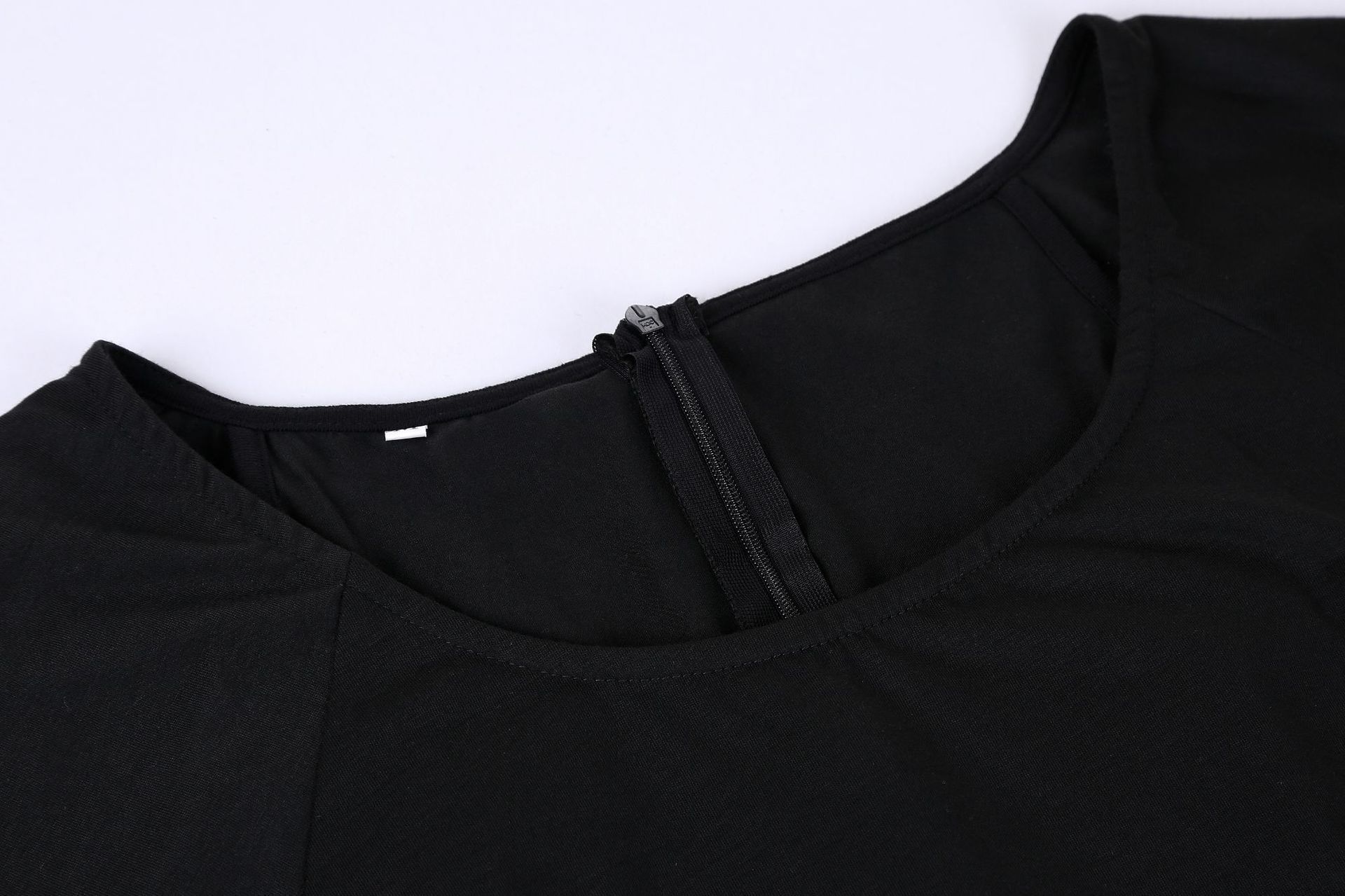 Plus Size Halloween Black Bat Wing Mini Dress Gothic Party Costume for Women